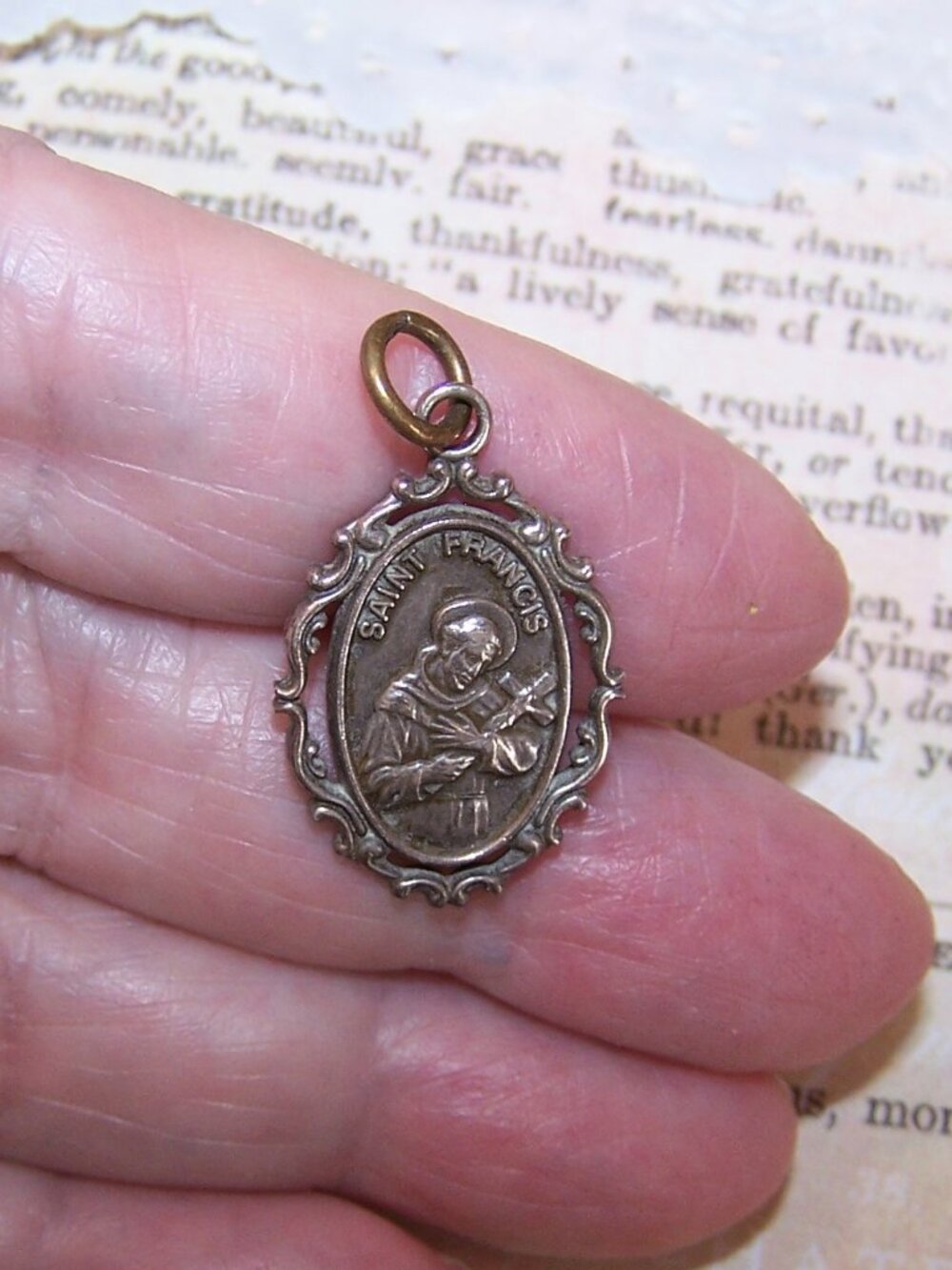 CHAPEL Sterling Silver Religious Medal Pendant or Charm - St Francis of Assisi